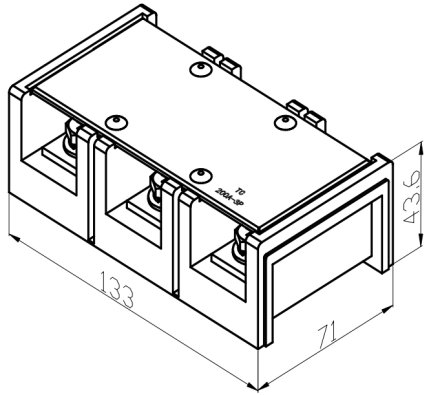 TC-2003 Barrier Terminal Block Structure Diagram1
