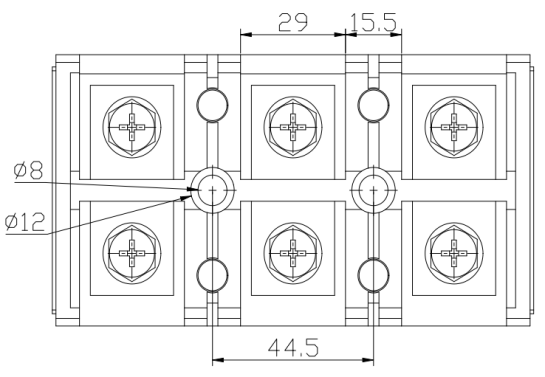 TC-2003 Barrier Terminal Block Structure Diagram2